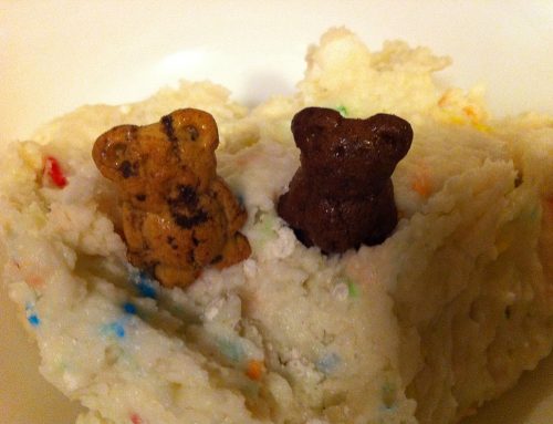 När jag bakade funfetti cake